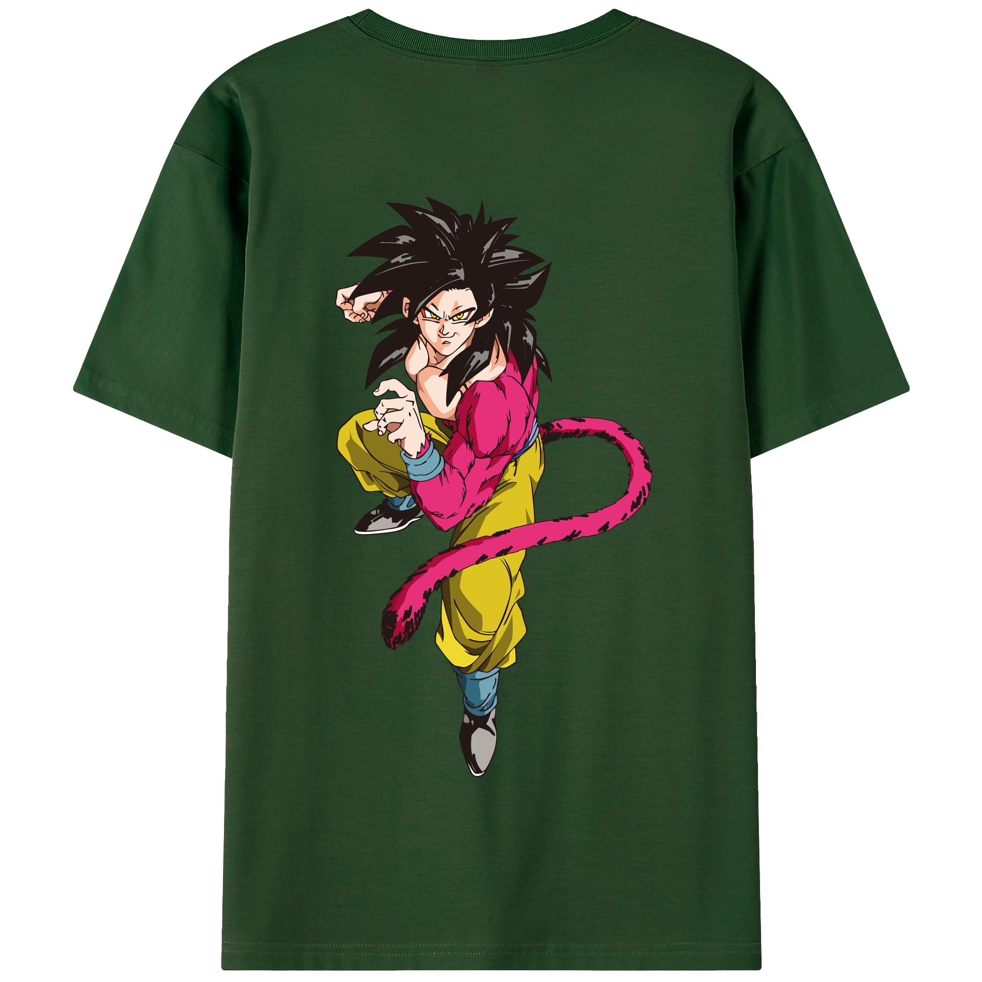 （画像用） ドラゴンボール 孫悟空（そん ごくう）Son Goku カカロット DRAGON BALL Kakarotto 綿100％半袖Tシャツ（背面プリント）